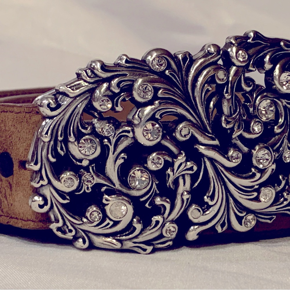 Ladies Western/ Country Style diamond leather belt